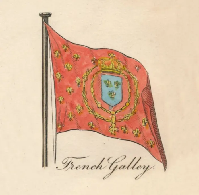Framed Print : French Galley, 1838