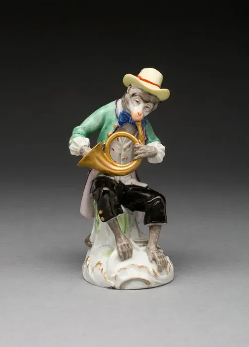 Framed Print : French Horn Player, Vienna, c. 1760 / 70. Creator: Vienna State Porcelain Manufactory Framed Print : French Horn Player, Vienna, c. 1760 / 70. Creator: Vienna State Porcelain Manufactory