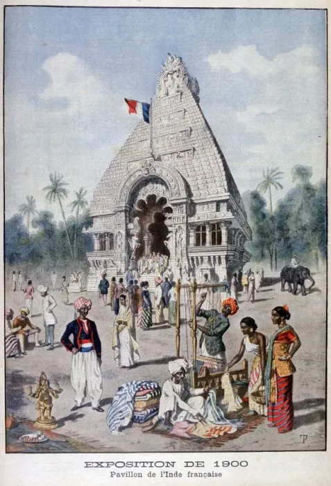 Framed Print : The French India pavilion at the Universal Exhibition of 1900, Paris, 1900 Framed Print : The French India pavilion at the Universal Exhibition of 1900, Paris, 1900