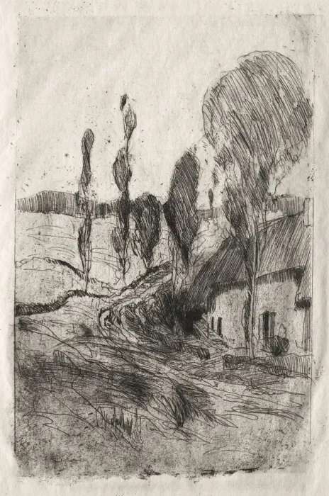 Framed Print : French Landscape, ca. 1884-89. Creator: John Henry Twachtman (American, 1853-1902) Framed Print : French Landscape, ca. 1884-89. Creator: John Henry Twachtman (American, 1853-1902)
