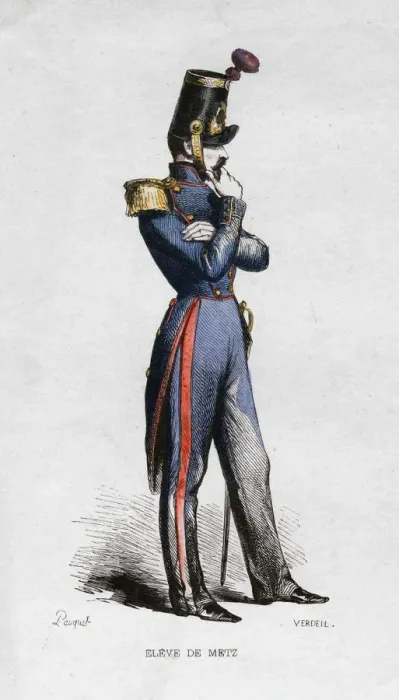 Framed Print : French military student, 19th century. Artist: Verdeil Framed Print : French military student, 19th century. Artist: Verdeil