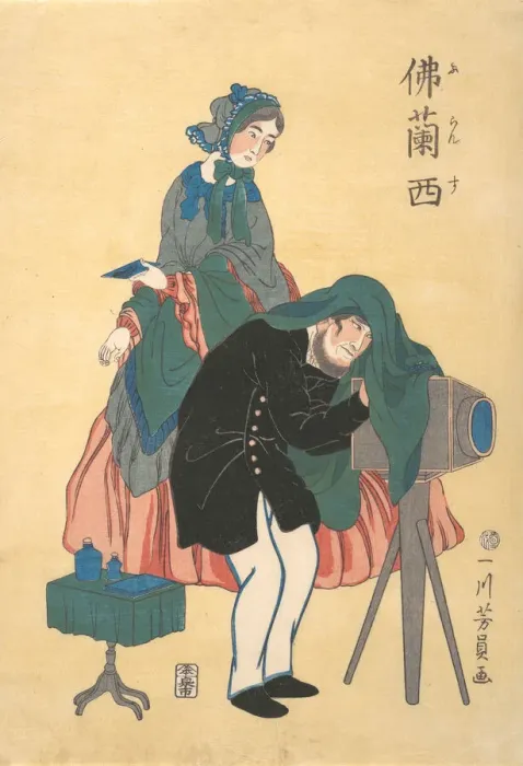 Framed Print : French Photographer, 1861. Creator: Yoshikazu Framed Print : French Photographer, 1861. Creator: Yoshikazu