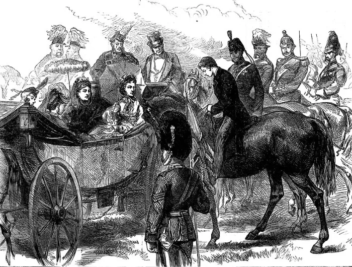 Framed Print : The French Prince Imperial at the Queen's Review, in Bushey Park, 1871. Creator: Unknown Framed Print : The French Prince Imperial at the Queen's Review, in Bushey Park, 1871. Creator: Unknown