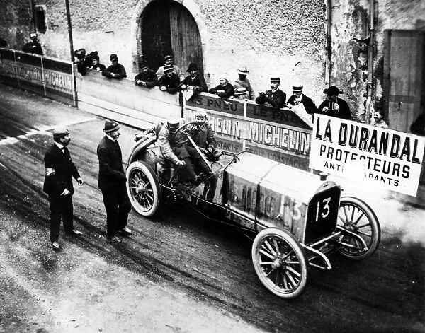 French racing driver Arthur Duray's De Dietrich, Gordon Bennett Cup, Auvergne, France