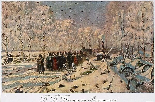 French Retreat from Moscow, 1888-1895. Artist: Vereshchagin, Vasili Vasilyevich (1842-1904)