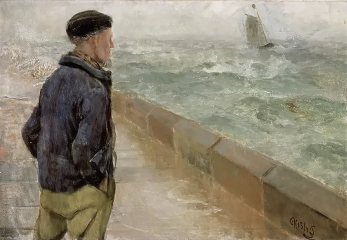 Framed Print : A French Sailor, 1897. Creator: Christian Krohg Framed Print : A French Sailor, 1897. Creator: Christian Krohg