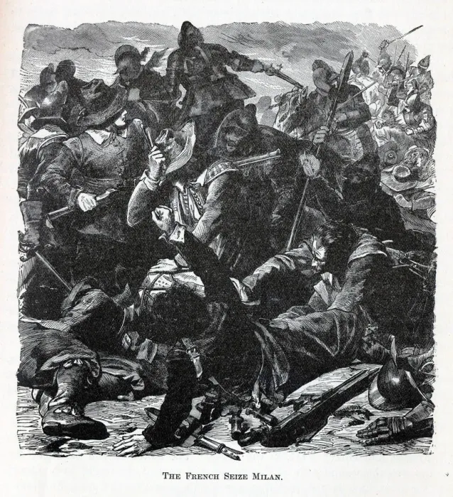 Framed Print : The French Seize Milan, 1882. Artist: Anonymous Framed Print : The French Seize Milan, 1882. Artist: Anonymous
