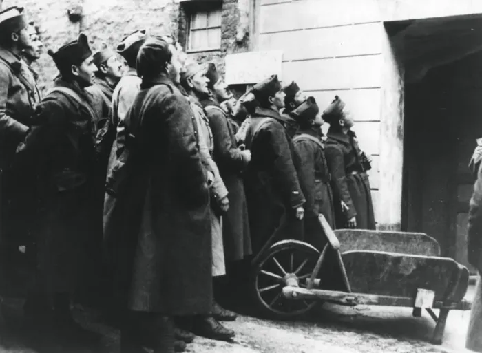 Framed Print : French soldiers at an army cinema, France, 1940 Framed Print : French soldiers at an army cinema, France, 1940