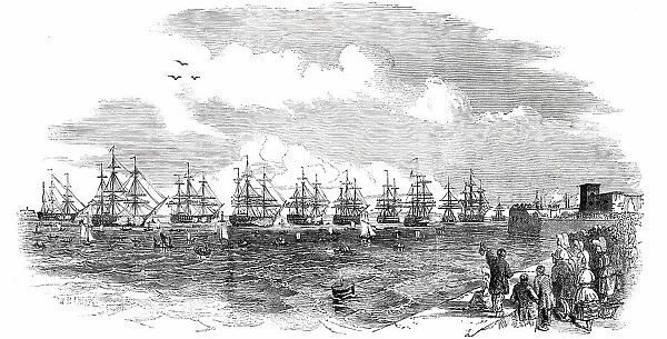 The French Squadron in Position, 1850. Creator: Unknown