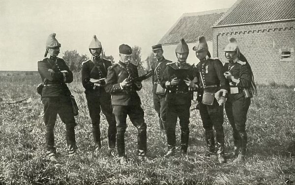 French Staff Officers in Consultation, 1914, (1919). Creator: Unknown