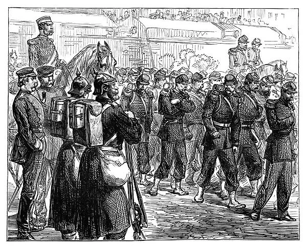 The French Troops leaving Metz, c1870