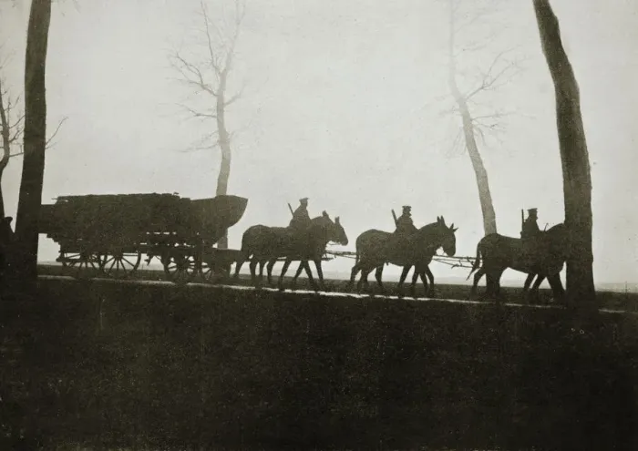 Framed Print : French troops on the road to the trenches, France, World War I, 1916 Framed Print : French troops on the road to the trenches, France, World War I, 1916