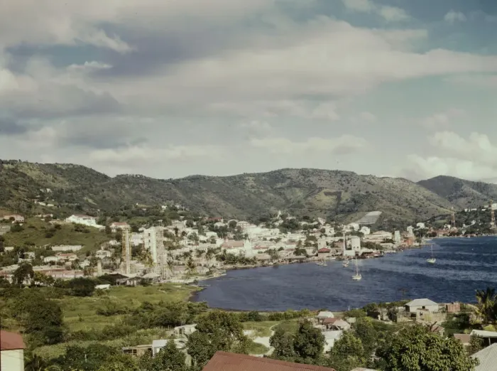 Framed Print : French village, a small settlement on St. Thomas Island, Virgin Islands, 1941. Creator: Jack Delano Framed Print : French village, a small settlement on St. Thomas Island, Virgin Islands, 1941. Creator: Jack Delano