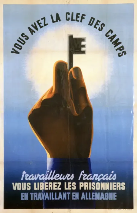Framed Print : French Workers, You have the Key to the Camps, 1940-1944 Framed Print : French Workers, You have the Key to the Camps, 1940-1944