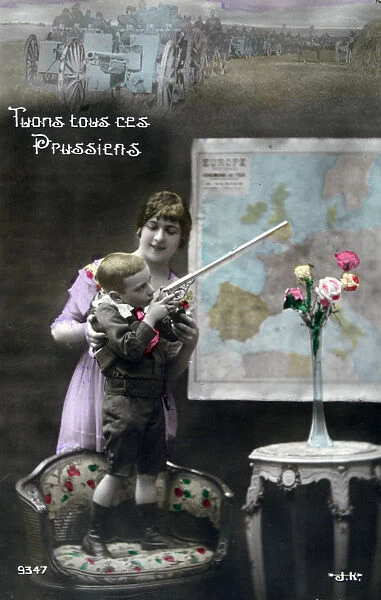 French WWI postcard, 1914-1918