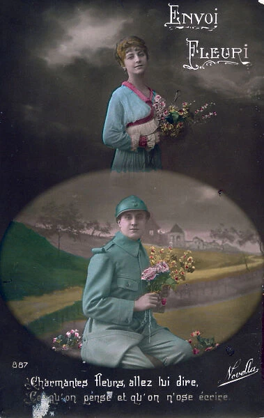 French WWI postcard, 1914-1918