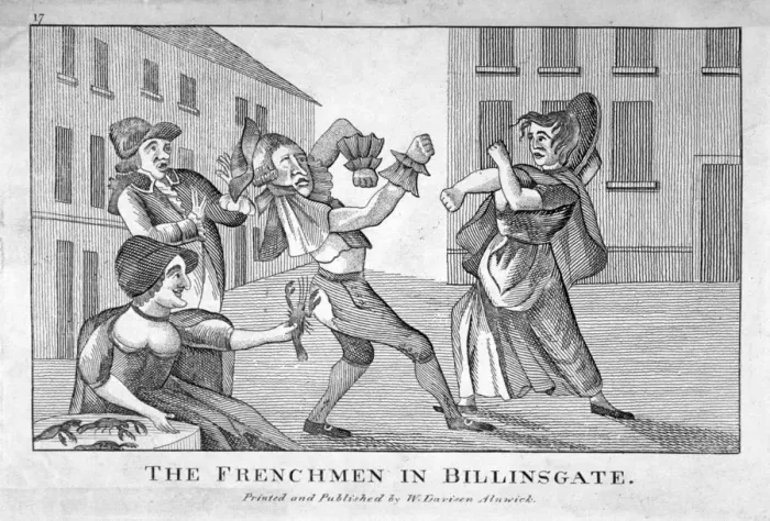 Framed Print : The Frenchmen in Billinsgate, 1754 Framed Print : The Frenchmen in Billinsgate, 1754