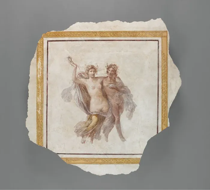 Framed Print : Fresco Panel Depicting Dionysos and Ariadne, A.D. 1-79. Creator: Unknown Framed Print : Fresco Panel Depicting Dionysos and Ariadne, A.D. 1-79. Creator: Unknown
