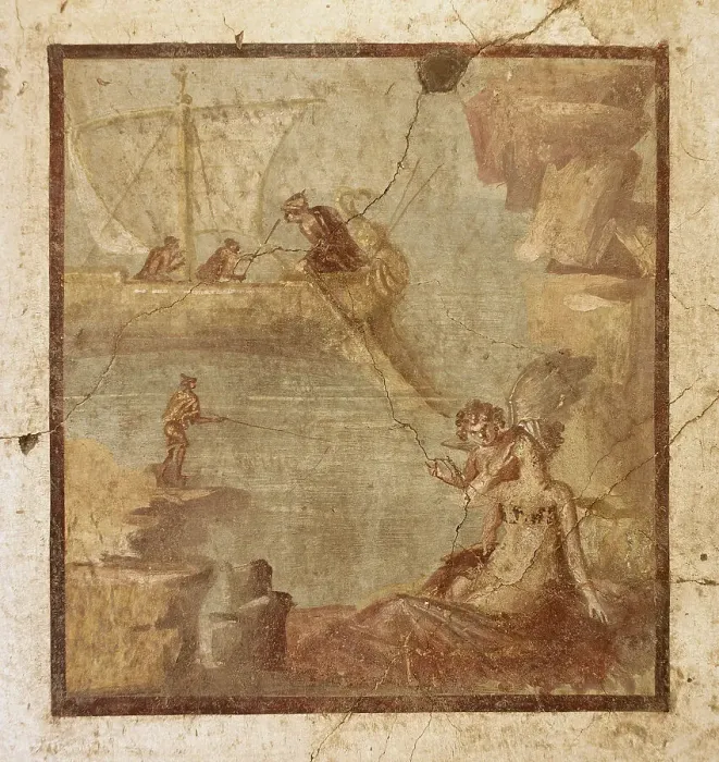 Framed Print : Fresco, Villa of the Vettii, Pompeii, Italy, 1st century. Creator: Unknown Framed Print : Fresco, Villa of the Vettii, Pompeii, Italy, 1st century. Creator: Unknown