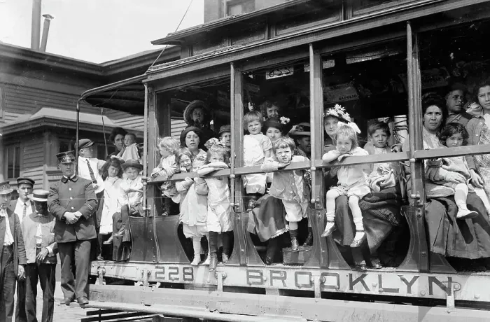 Framed Print : Fresh air outing, 1913. Creator: Bain News Service Framed Print : Fresh air outing, 1913. Creator: Bain News Service