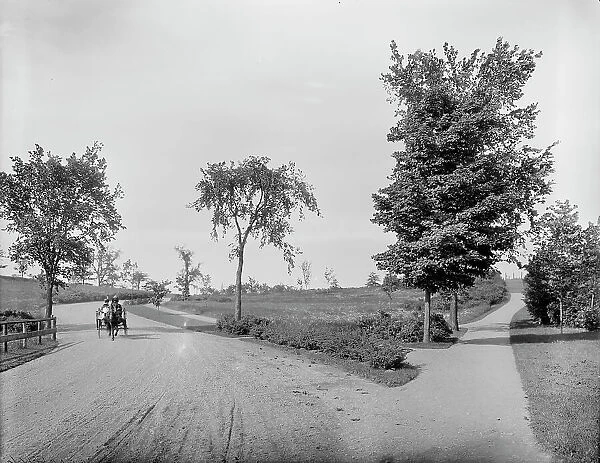 Fresh Pond Drive, Cambridge, Mass. between 1900 and 1920. Creator: Unknown