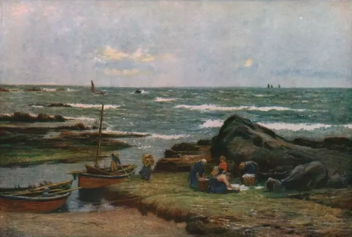 Framed Print : Fresh from the Sea, 1899, (c1930). Creator: Robert Weir Allan Framed Print : Fresh from the Sea, 1899, (c1930). Creator: Robert Weir Allan