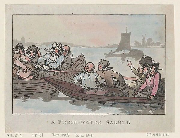A Fresh-Water Salute, 1799. 1799. Creator: Thomas Rowlandson