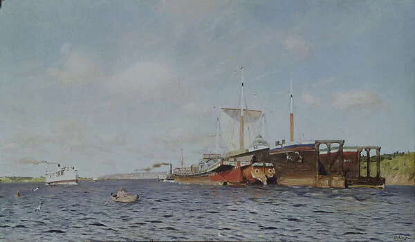 Fresh wind. Volga, 1895. Artist: Levitan, Isaak Ilyich (1860-1900)