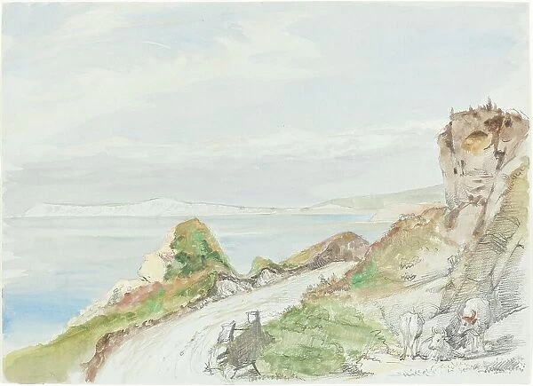 Freshwater Bay, Isle of Wight, 1839. Creator: George Hayter