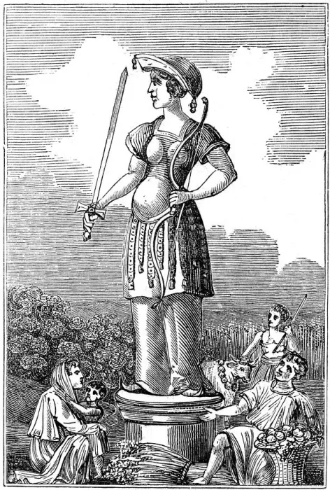 Framed Print : Freya (Frigg), goddess of love in Scandinavian mythology, 1834 Framed Print : Freya (Frigg), goddess of love in Scandinavian mythology, 1834