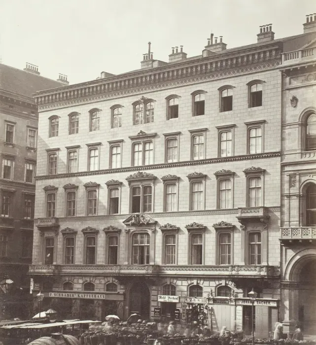 Framed Print : Freyung No. 1, Wohnhaus des Grafen M. Hardegg, 1860s. Creator: Unknown Framed Print : Freyung No. 1, Wohnhaus des Grafen M. Hardegg, 1860s. Creator: Unknown