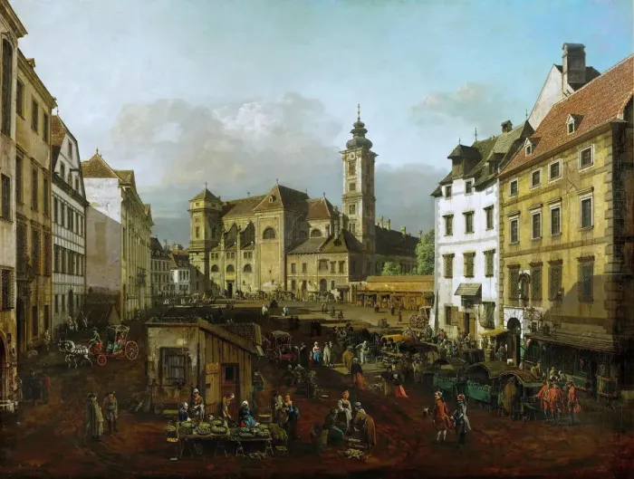 Framed Print : Freyung in Vienna, View from the southeast, 1759-1760 Framed Print : Freyung in Vienna, View from the southeast, 1759-1760