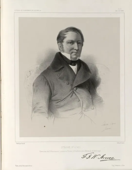Framed Print : Friedrich Georg Wilhelm (Vasily Yakovlevich) von Struve (1793-1864), c. 1850 Framed Print : Friedrich Georg Wilhelm (Vasily Yakovlevich) von Struve (1793-1864), c. 1850
