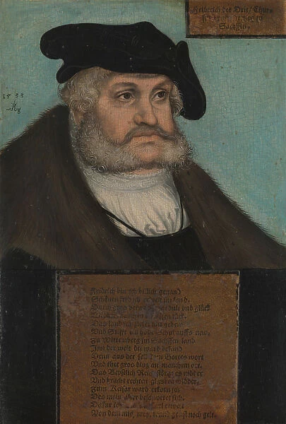 Friedrich III (1463-1525), the Wise, Elector of Saxony, 1533. Creator: Lucas Cranach the Elder