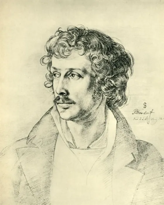 Framed Print : Friedrich Olivier, 1816, (1943). Creator: Julius Schnorr von Carolsfeld Framed Print : Friedrich Olivier, 1816, (1943). Creator: Julius Schnorr von Carolsfeld