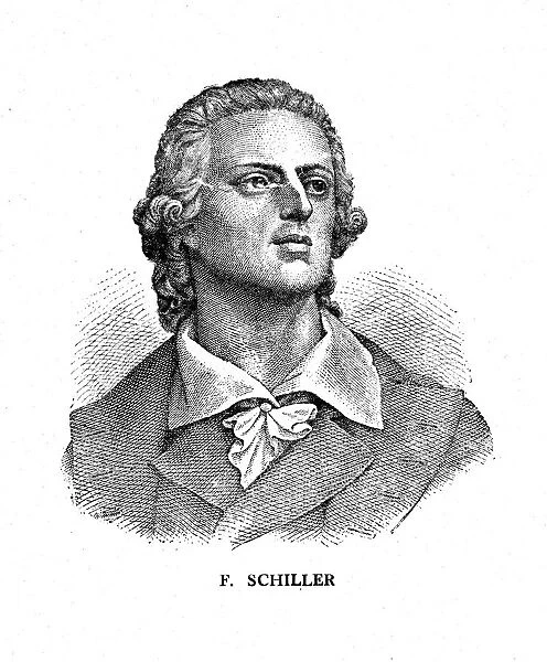 Friedrich Schiller, German poet, philosopher, historian, and dramatist, 19th century