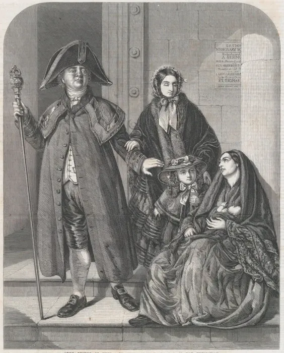 Framed Print : The Friend in Need, from Illustrated London News, April 23, 1859 Framed Print : The Friend in Need, from Illustrated London News, April 23, 1859