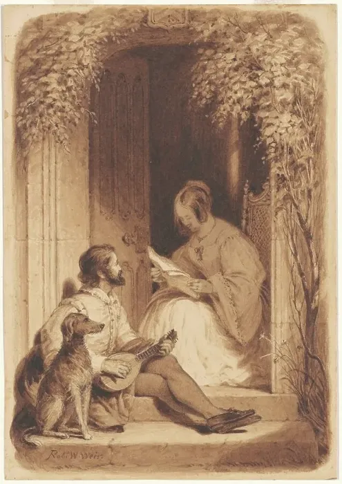 Framed Print : When Other Friends Are Round Thee, c. 1853. Creator: Robert Walter Weir Framed Print : When Other Friends Are Round Thee, c. 1853. Creator: Robert Walter Weir