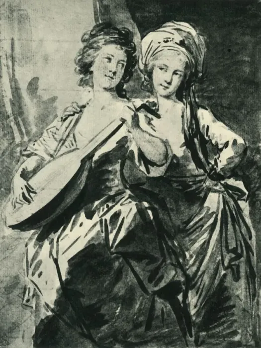 Framed Print : The Fries Countesses, late 18th-early 19th century, (1943). Creator: Heinrich Friedrich Füger Framed Print : The Fries Countesses, late 18th-early 19th century, (1943). Creator: Heinrich Friedrich Füger