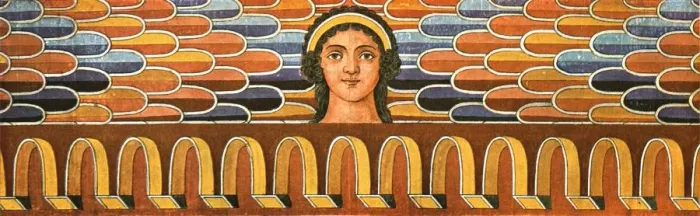 Framed Print : Frieze from the Francois Tomb (Tomba Francois) at Vulci, Italy, (1928). Creator: Unknown Framed Print : Frieze from the Francois Tomb (Tomba Francois) at Vulci, Italy, (1928). Creator: Unknown