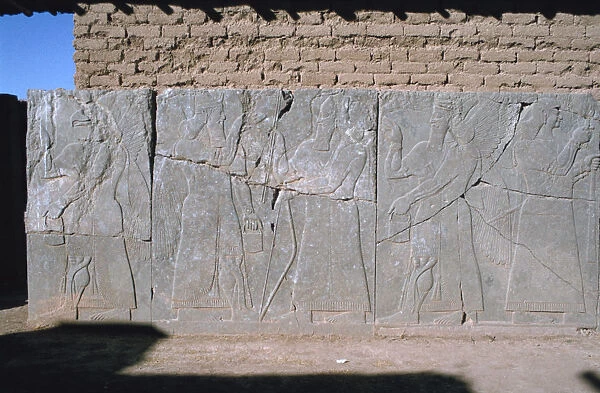 Frieze, Northwest Palace, Calah (Nimrud), Iraq, 1977