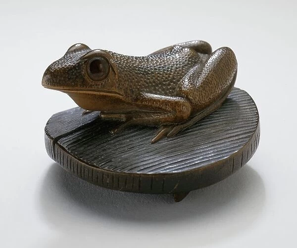 Frog on Well Cover, early 19th century. Creator: Kitao Shigemasa