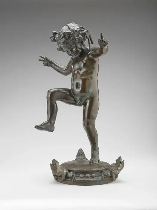 Framed Print : Frog Fountain, 1901. Creators: Janet Scudder, Roman Bronze Works Framed Print : Frog Fountain, 1901. Creators: Janet Scudder, Roman Bronze Works