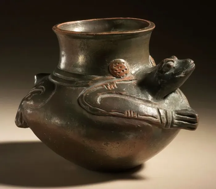 Framed Print : Frog Vessel, between 900 and 1200. Creator: Unknown Framed Print : Frog Vessel, between 900 and 1200. Creator: Unknown