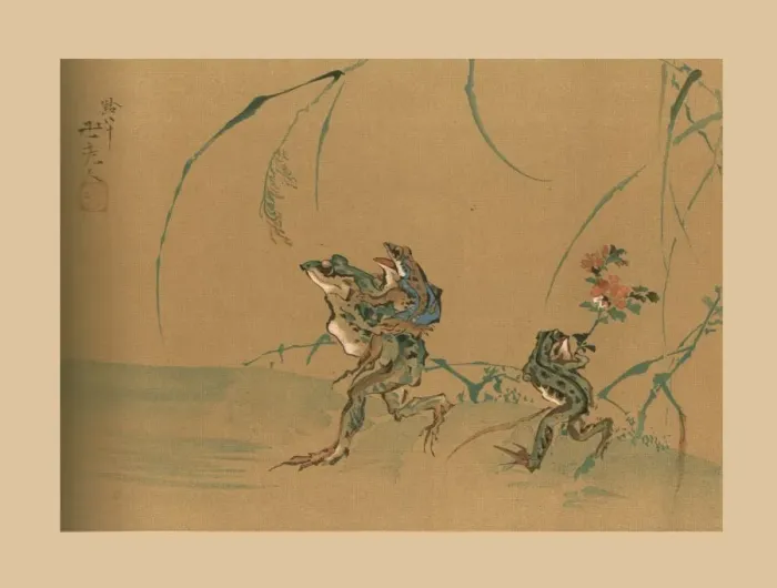 Framed Print : Frogs Holiday, late 18th-early 19th century, (1886) Framed Print : Frogs Holiday, late 18th-early 19th century, (1886)