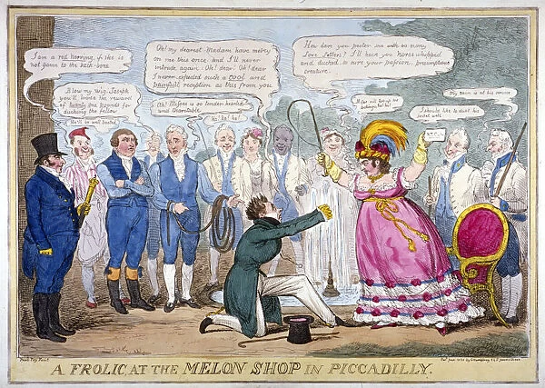 A frolic at the melon shop in Piccadilly, 1826