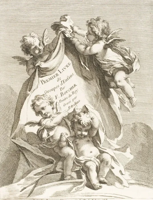 Framed Print : Frontispiece, 1727-60. Creator: Pierre Alexandre Aveline Framed Print : Frontispiece, 1727-60. Creator: Pierre Alexandre Aveline