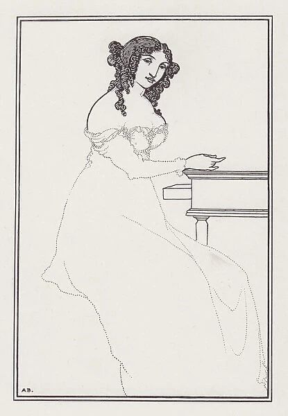 Frontispiece to A Book of Bargains by Vincent O Sullivan, 1896. Creator: Aubrey Beardsley