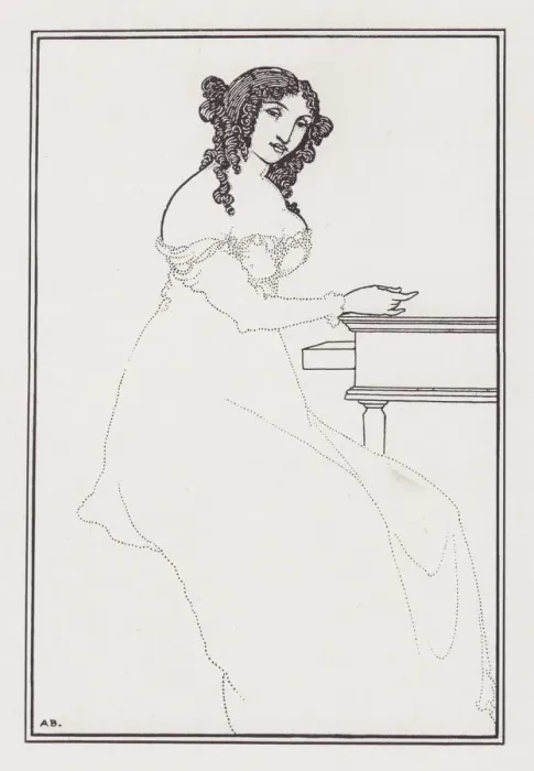 Framed Print : Frontispiece to A Book of Bargains by Vincent O Sullivan, 1896. Creator: Aubrey Beardsley Framed Print : Frontispiece to A Book of Bargains by Vincent O Sullivan, 1896. Creator: Aubrey Beardsley