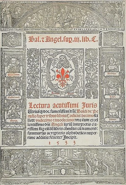 Frontispiece to a Book about the Law, 1533. Creator: Unknown